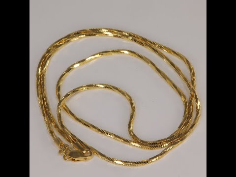 14K Twisted Serpentine Chain outlet 20