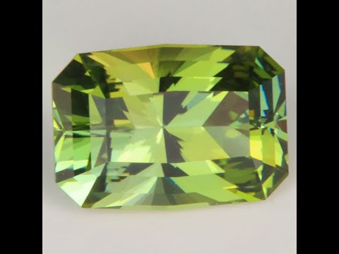 Yellow-Green Tanzanite Barion Emerald Cut 2.20 Carats