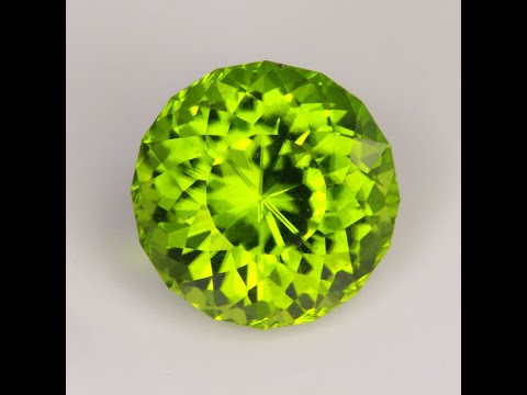 Round Portguese Cut "GoGo" Peridot 14.37 Carats