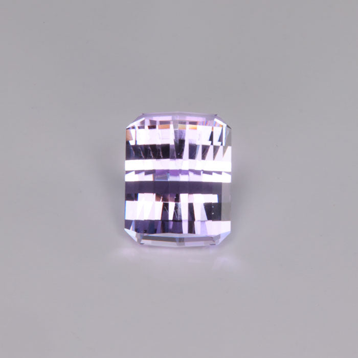 opposed bar split facet cut tanzanite gemstone rare light lavender color