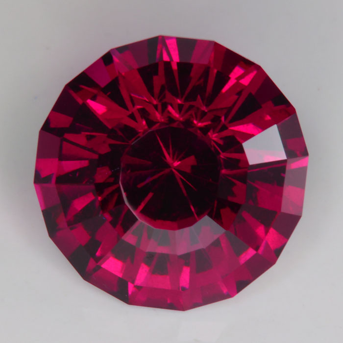 natural violet red rhodolite garnet gemstone