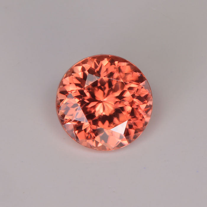 brownish peach pink imperial zircon gemstone