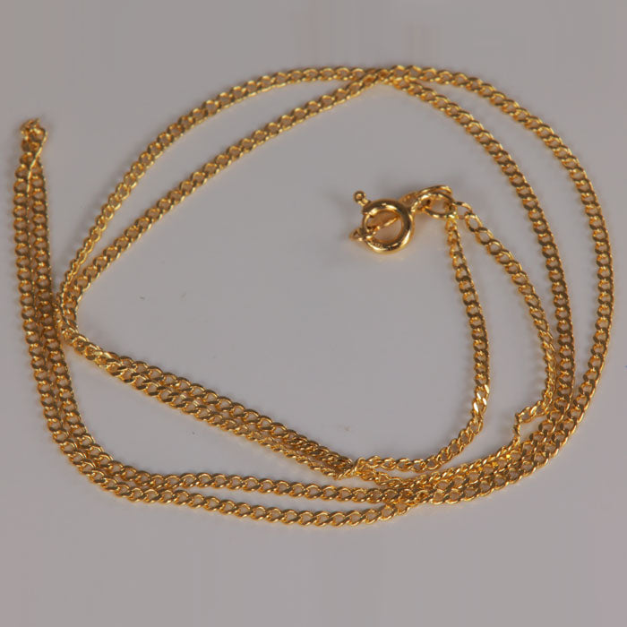 yellow gold curb link chain