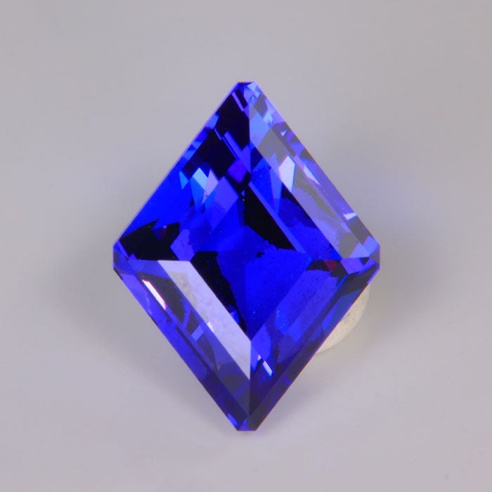 tanzanite gemstone stepped rhombus cut