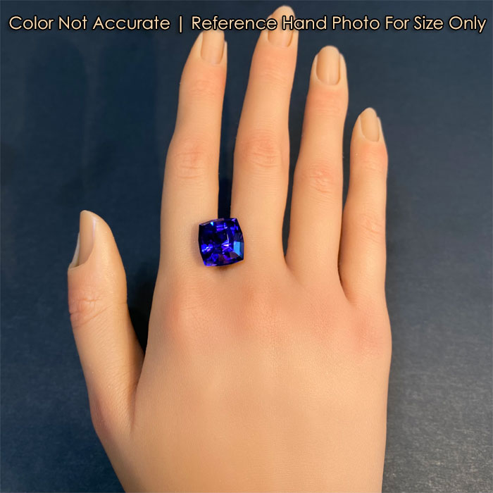 tanzanite gemstone antique cushion cut