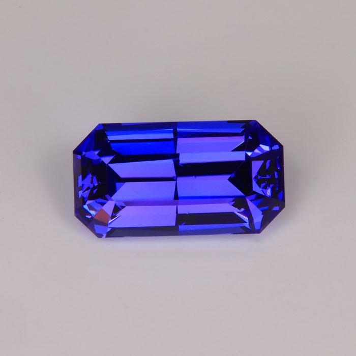 modified emerald cut tanzanite gemstone rare gem