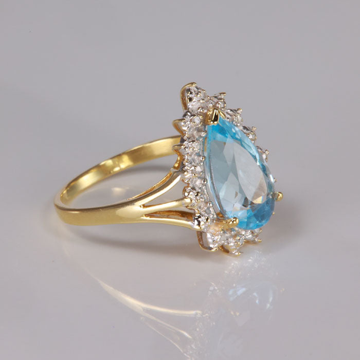 topaz ring with diamond accents