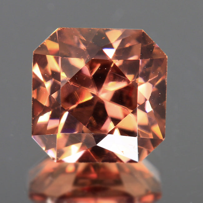 Imperial Zircon 3.70 Carat Square Brilliant 