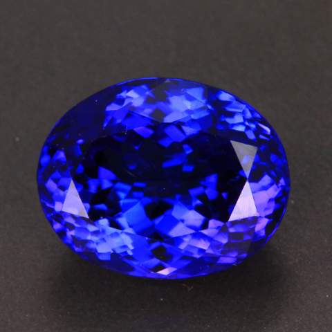 Violet Blue Oval Tanzanite Gemstone 13.44 Carats