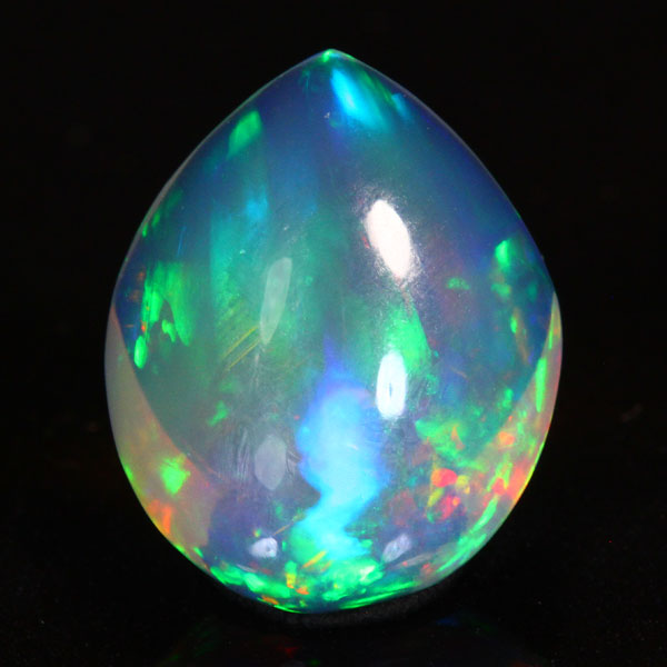 Welo Ethiopian Custom Cut Pear Shape Opal 4.80 Carats