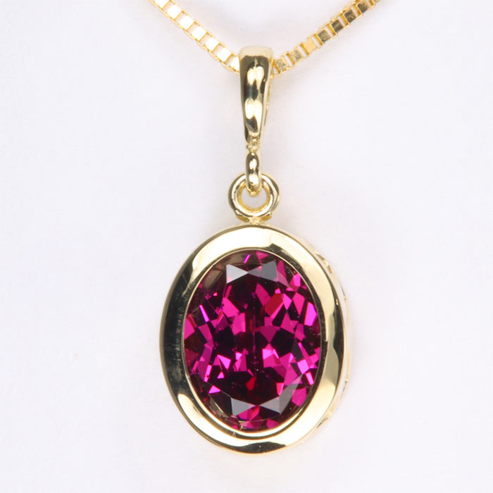 Popular hot purple garnet pendant