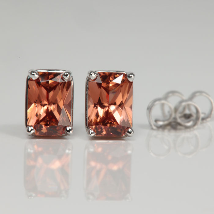 Sunshine Imperial Topaz & Diamond Studs - Gemrize