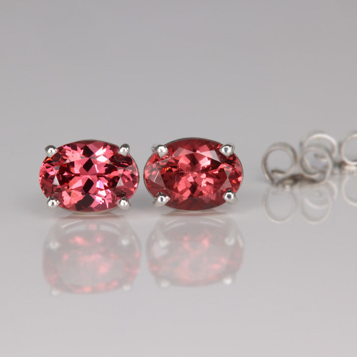 Malaia Garnet Stud Earrings