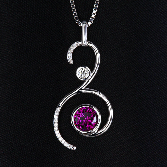 Purple Garnet Pendant