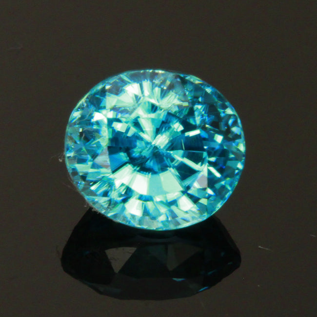 Blue Zircon Oval 2.35 Carats