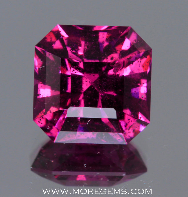 Rare Umbalite Garnet 2.71 Carat Square Barion Style