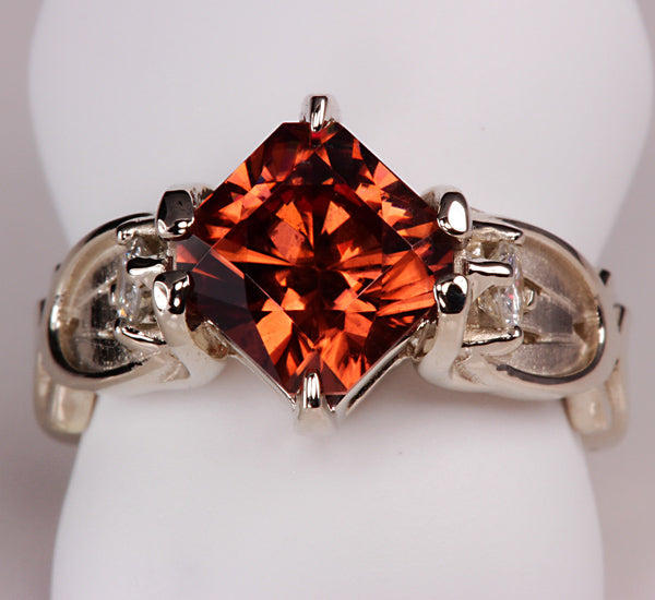 Imperial Zircon Ring 3.67 Carat