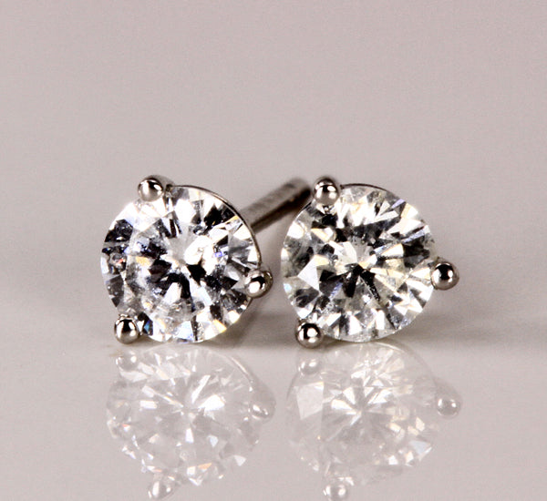 Diamond Stud Earrings .48 Carat