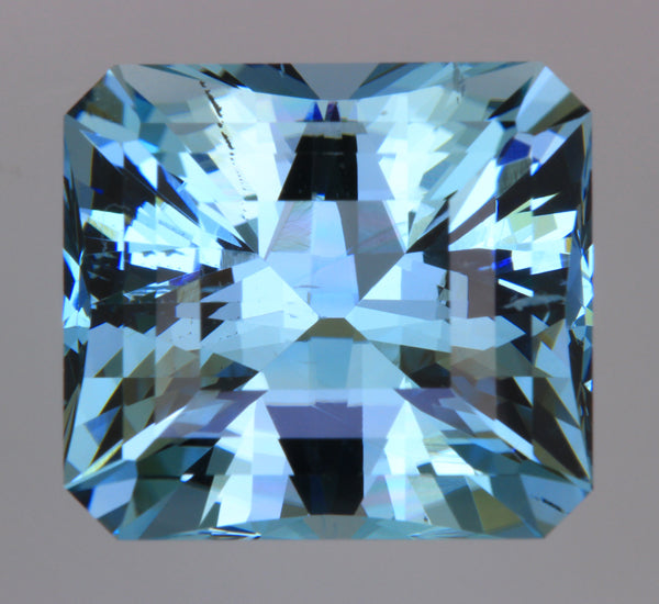 Aquamarine Emerald Cut in a Brilliant Style Weighs 18.96 Carats