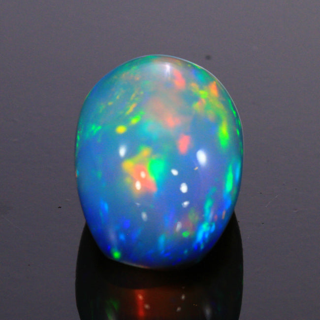 Vivid Colors Loaf Cut Cabochon Welo Opal Gemstone 11.15 Carats