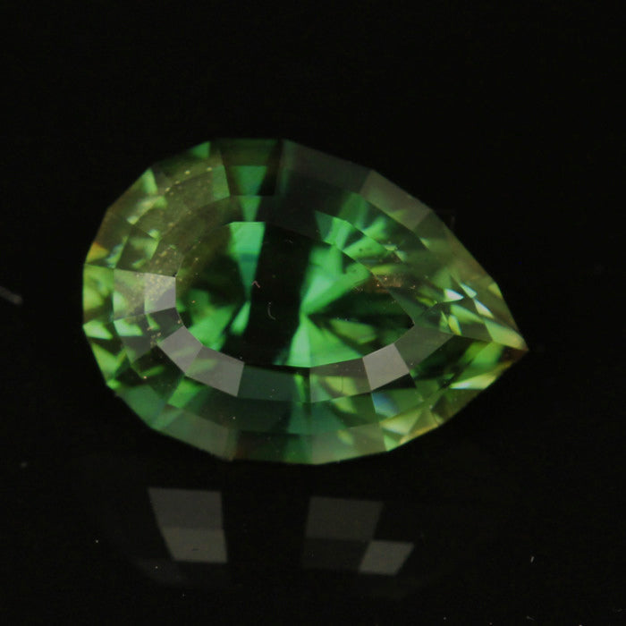 Green Oregon Sunstone 4.69 Carat Pear Shape