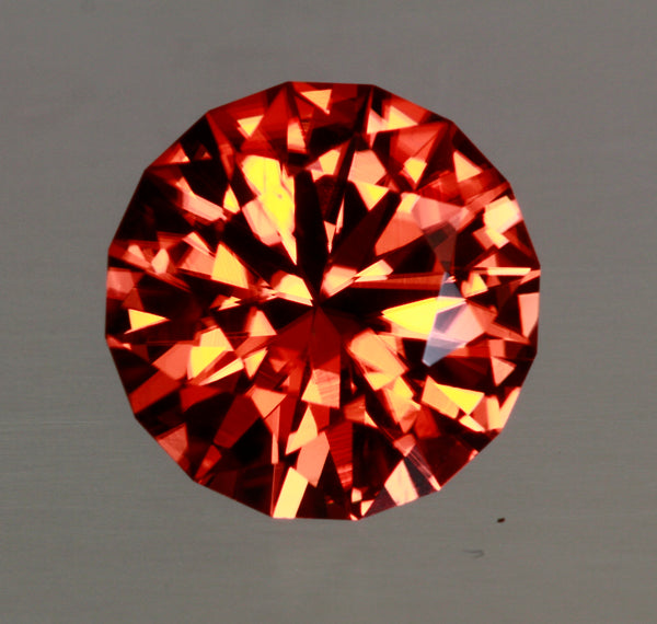 Imperial Zircon Round Brilliant 4.97 Carat