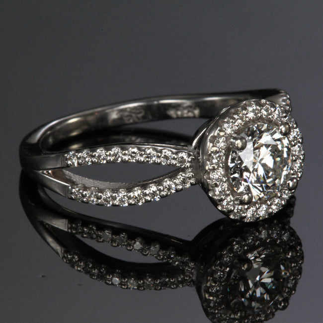 14K White Gold Diamond Ring