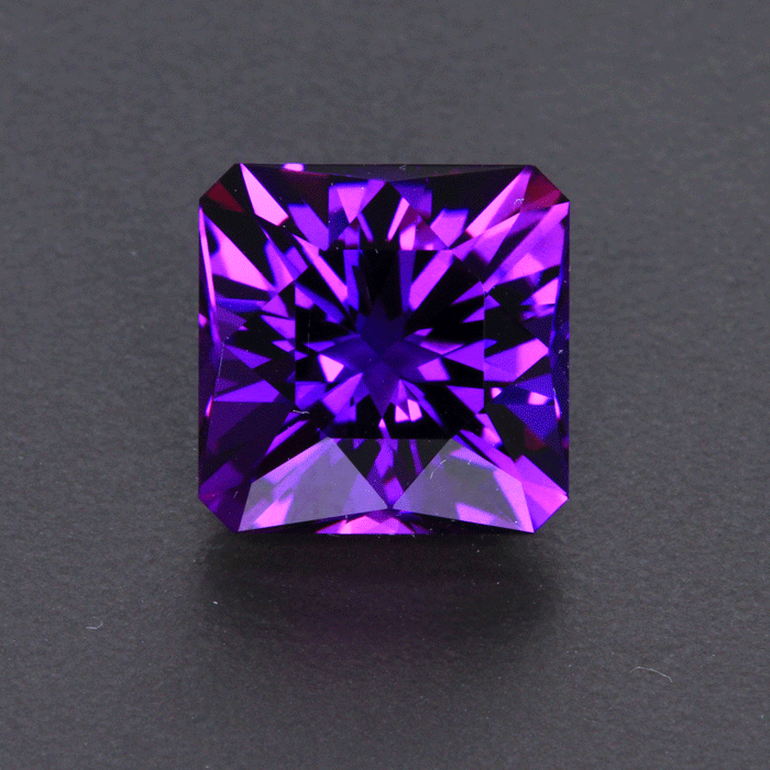 Purple Rwanda Square Brilliant Amethyst Gemstone 9.60 Carats