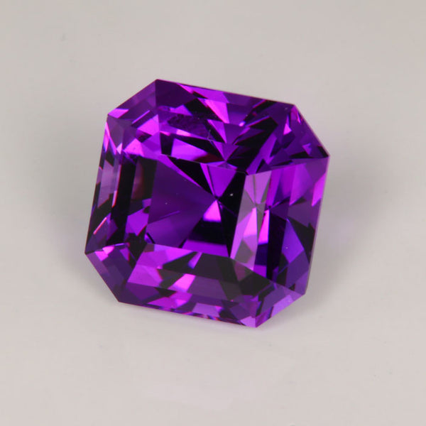 Round Brilliant Cut Amethyst Gemstone 13.05cts - Moriartys Gem Art