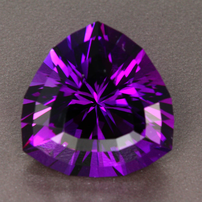 Purple Trilliant Cut Amethyst Gmestone 24.24 Carats