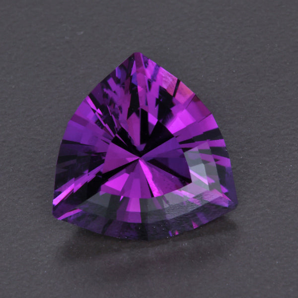 Round Brilliant Cut Amethyst Gemstone 13.05cts - Moriartys Gem Art