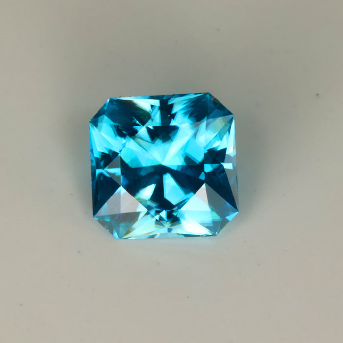 Square Brilliant Blue Zircon