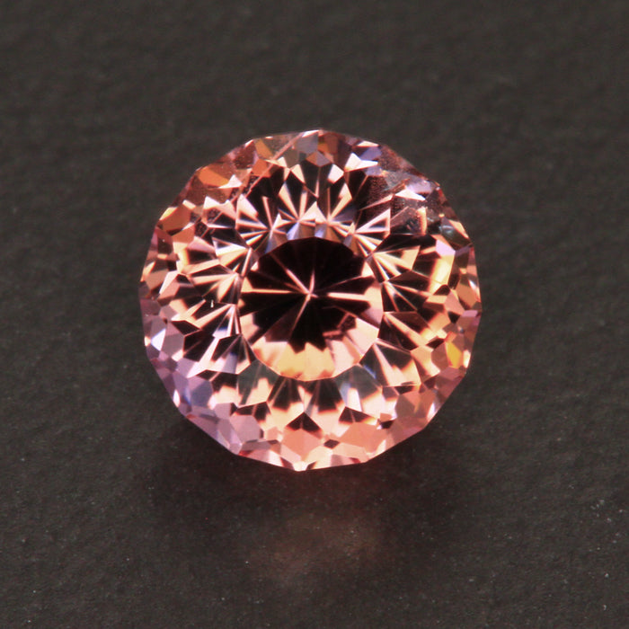 Peach Modified Portuguese Round Fancy Tanzanite Gemstone 1.63 Carats