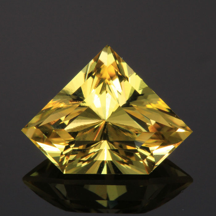 Golden Yellow Shield Beryl Gemstone 5.70 Carats