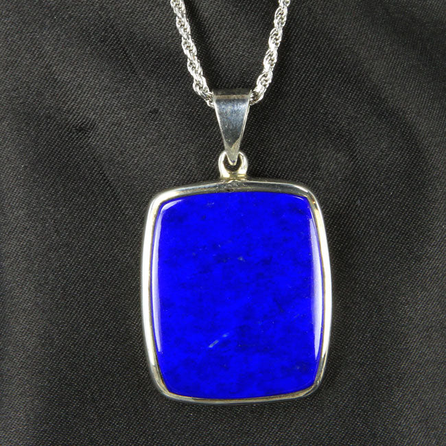 sterling silver Lapis pendant