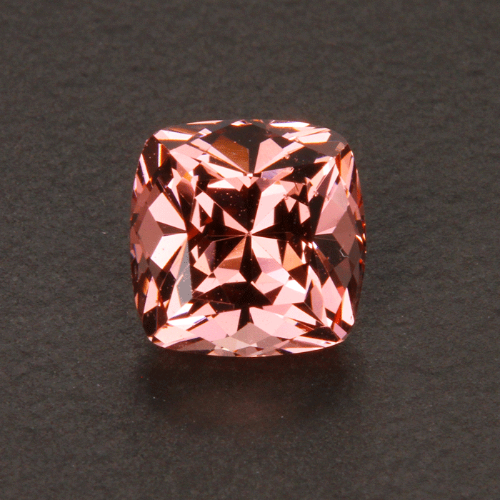 Peach Cushion Cut Mahenge Malaya Garnet 2.02 Carats