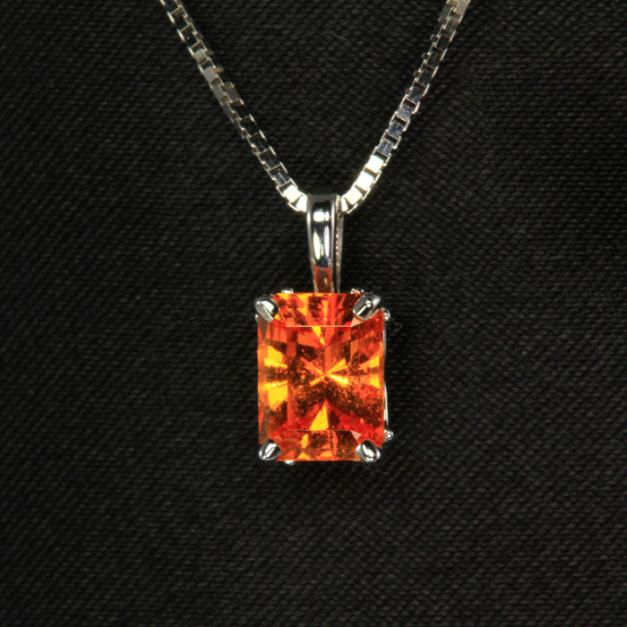 spessartite garnet pendant