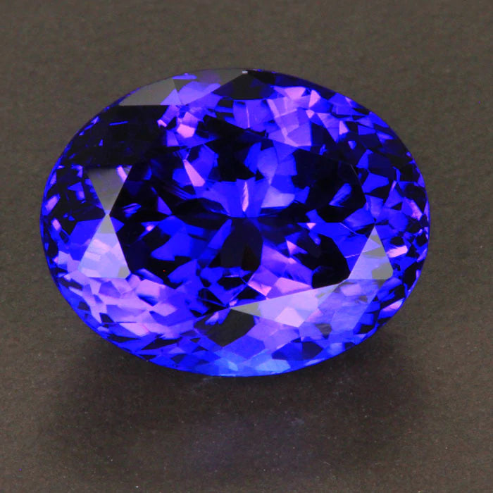 Violet Blue Exceptional Oval Tanzanite Gemstone 9.13 Carats - Tanzanite  Jewelry Designs