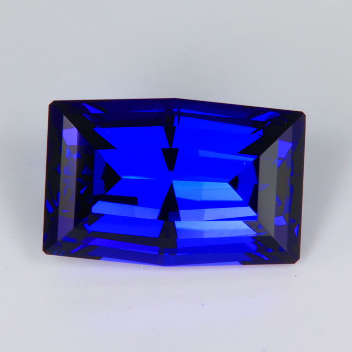 Natural Unheated Violet Blue Modified Emerald Cut Tanzanite 