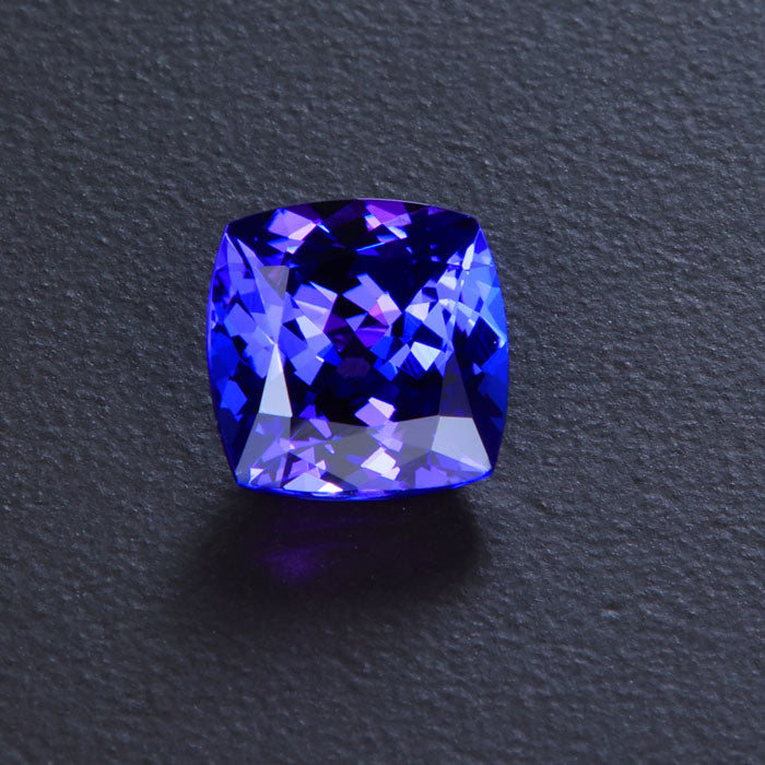 Blue Violet Square Cushion Tanzanite