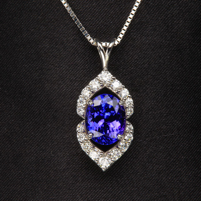  Tanzanite and Diamond Pendant