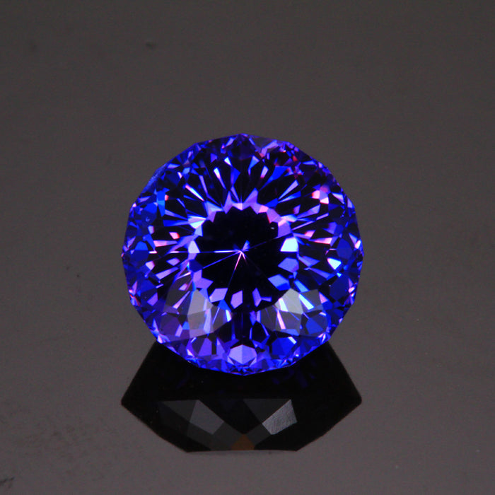 3.77ct Round Portuguese Cut Tanzanite Gemstone