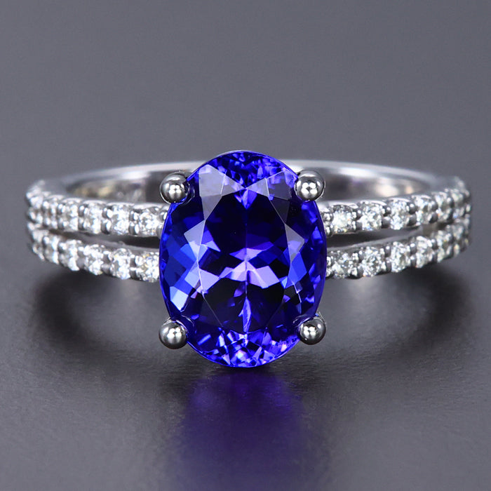 Tanzanite and Diamond Ring