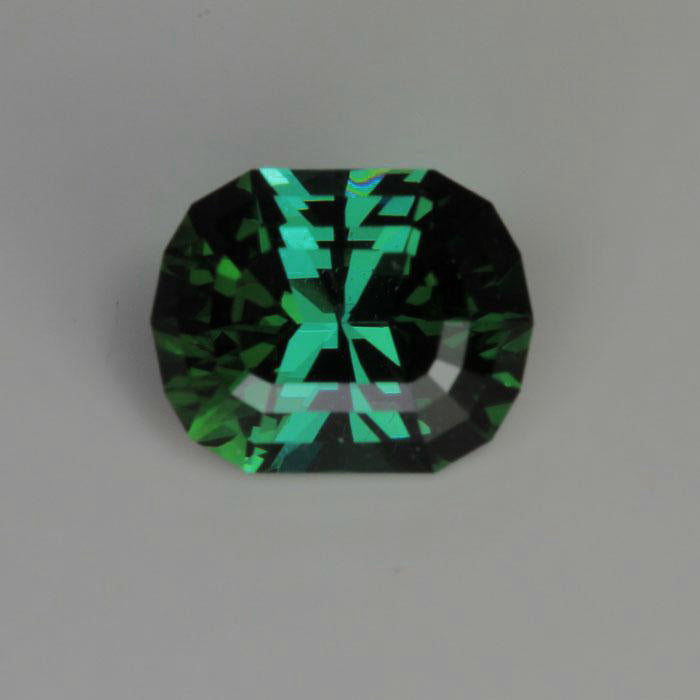 Blue/Green Antque Cushion Tourmaline Gemstone 4.25 Carats