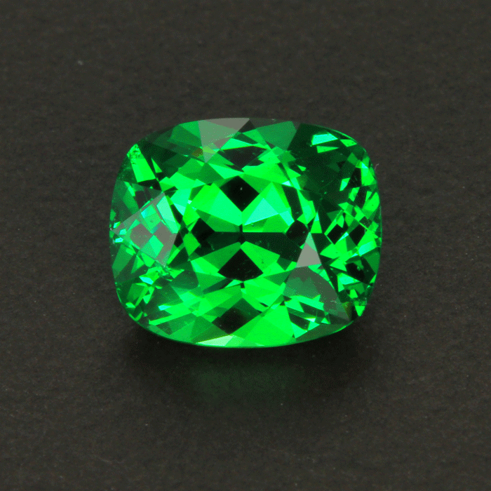 Bluish Green Antique Cushion Tsavorite Garnet 2.23 Carats