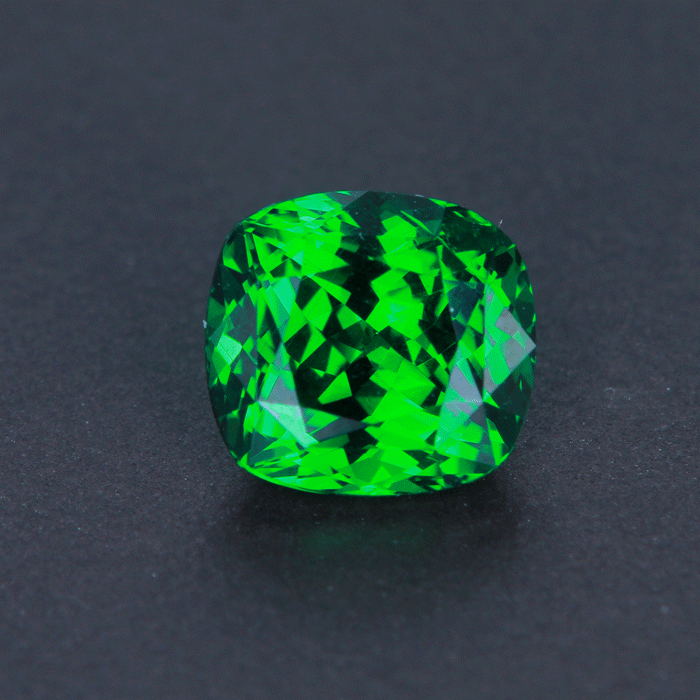 Vivid Green Antique Cushion Tsavorite Garnet 2.24 Carats