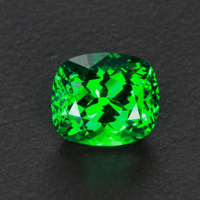 Vivid Green Antique Cushion Tsavorite Garnet 1.69 Carats