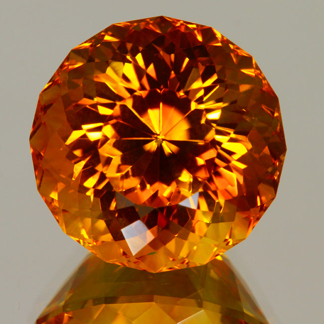 Fine Citrine Portuguese Round 24.71 Carats