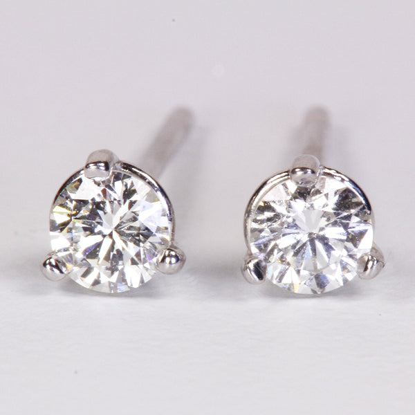 Ladies' Diamond Stud Earrings .28 Carat