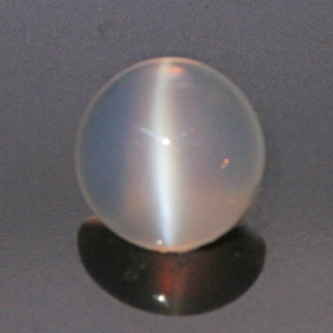 cabochon catseye moonstone white round